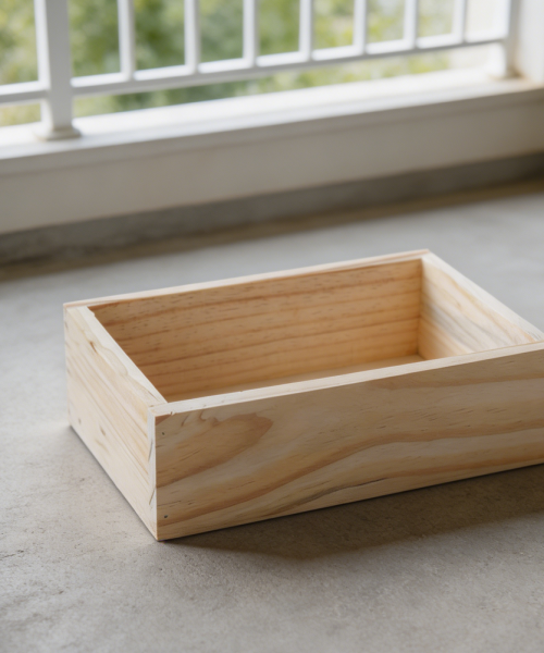 Green Plastic Planter with Drainage & Tray