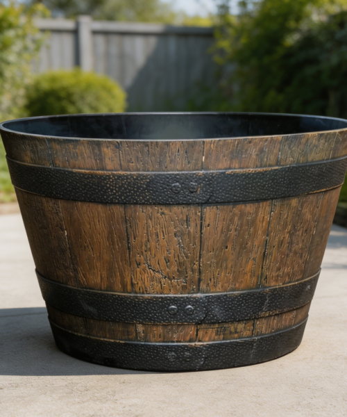 Natural Hardwood Flower Box 2-Pack