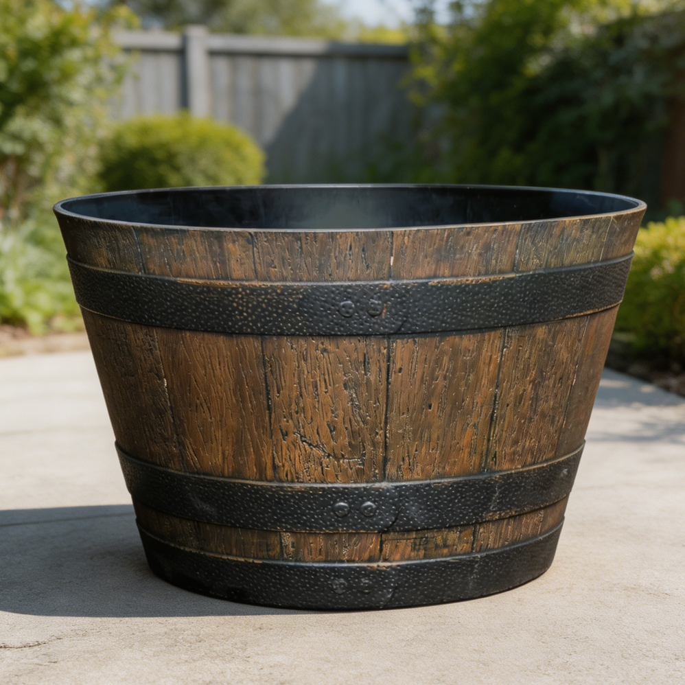Natural Hardwood Flower Box 2-Pack