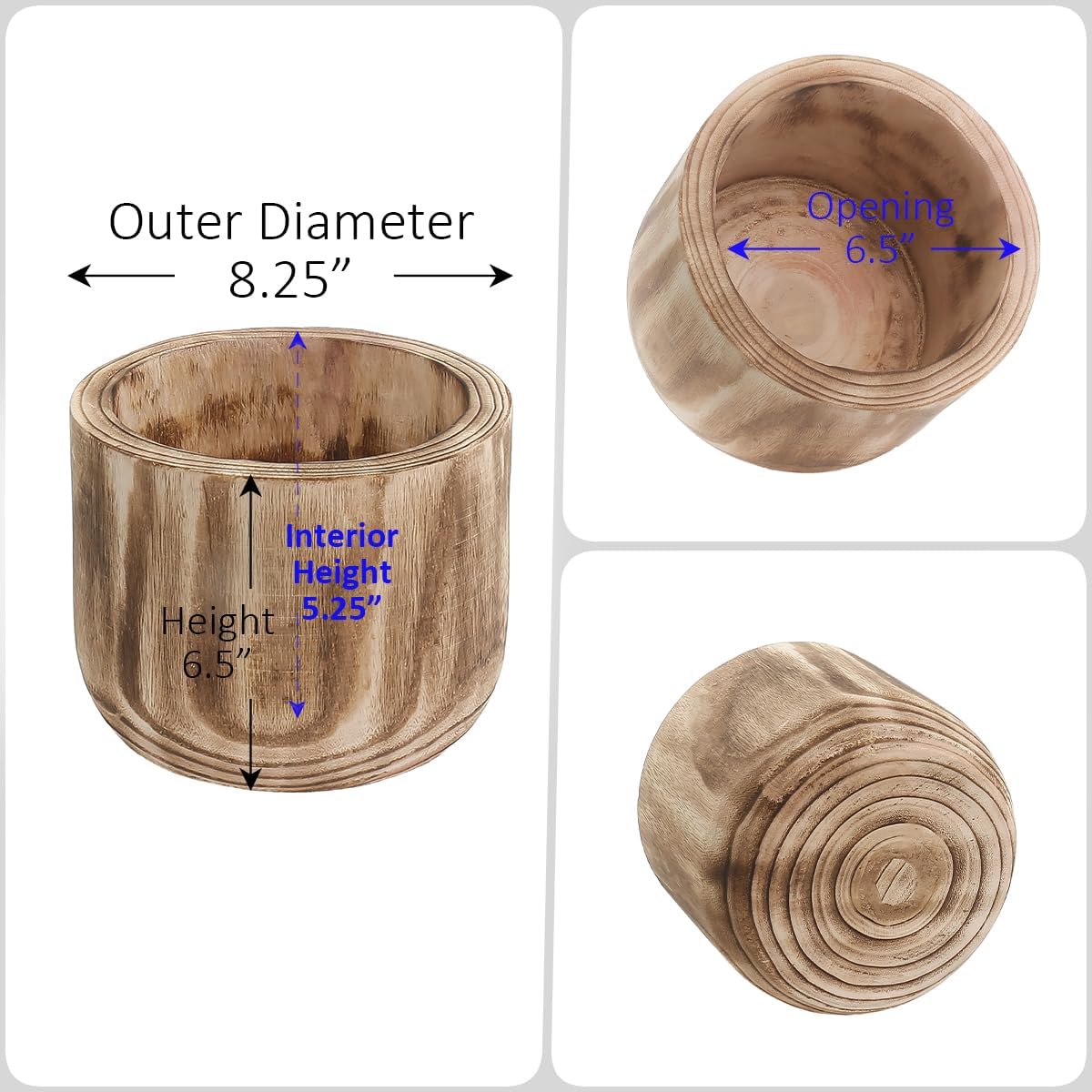 Kentucky Walnut Resin Whiskey Barrel Planter - Image 2